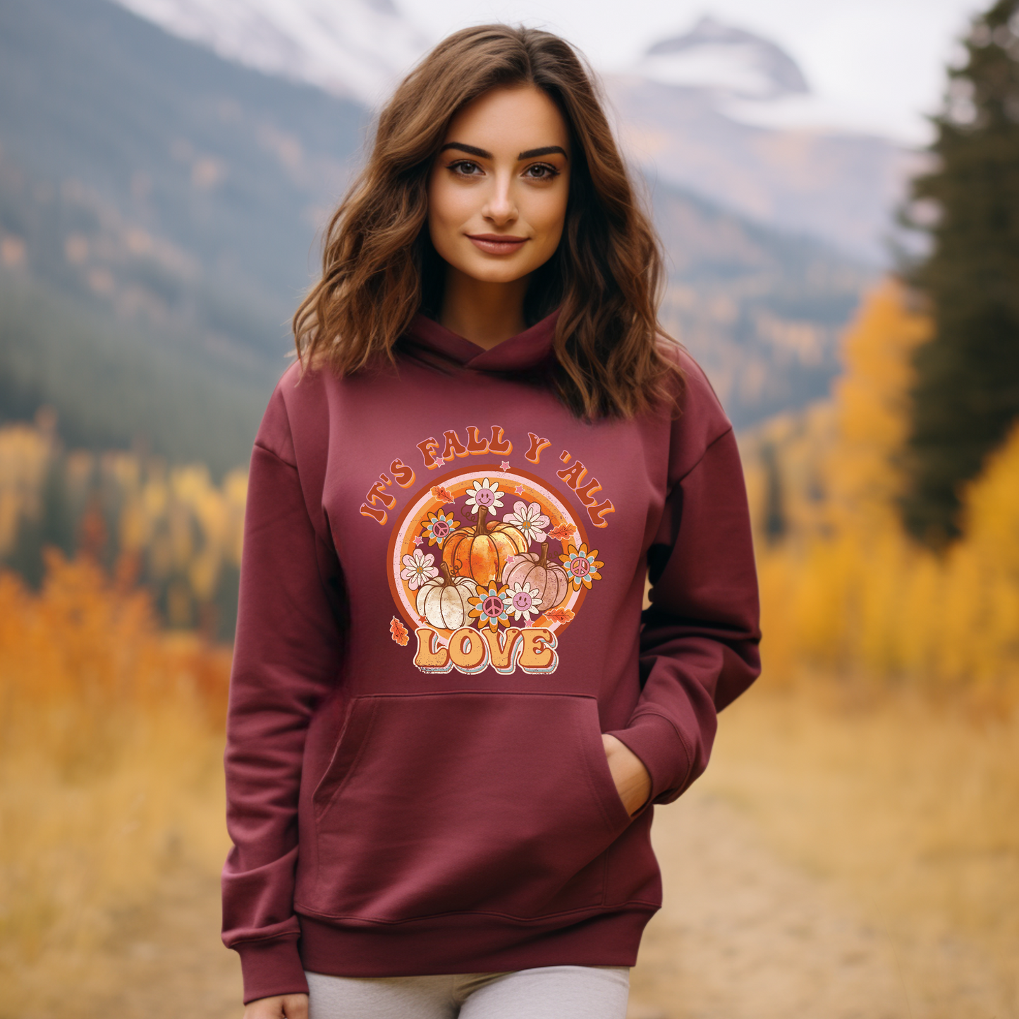 Hoodie Sweatshirt-  It's fall ya all....LOVE