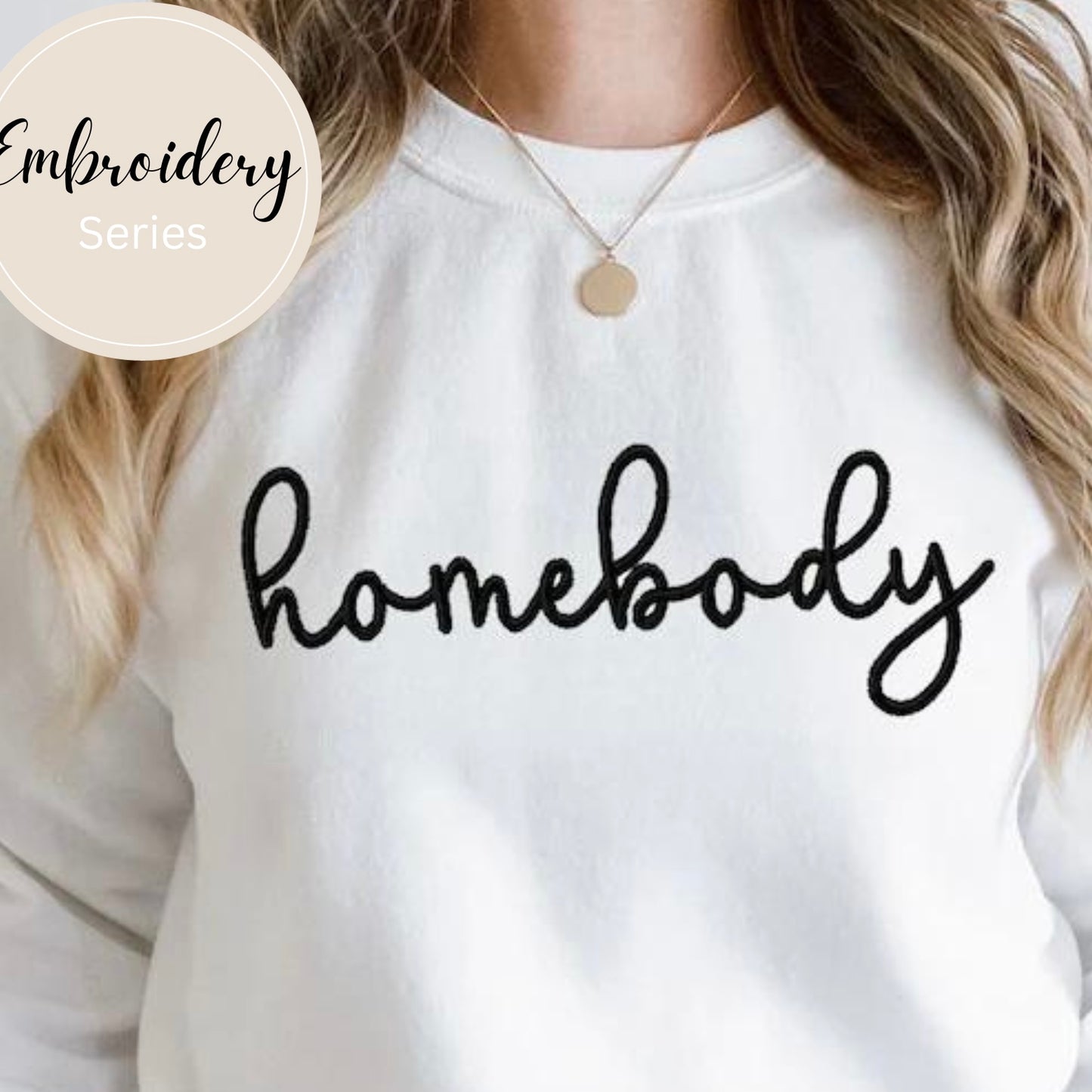 Embroidered Sweatshirt - Homebody