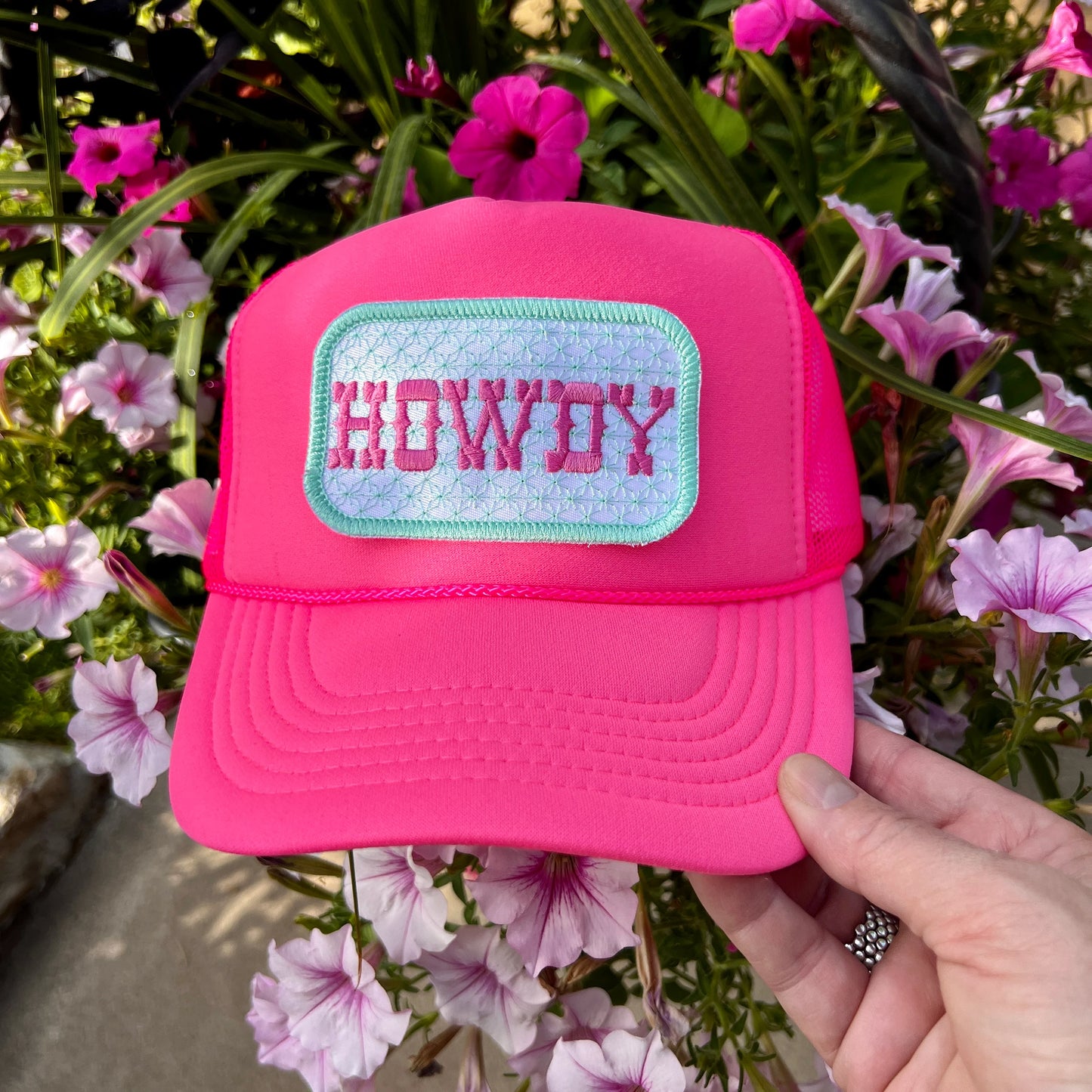 Embroidered Patches - HOWDY White