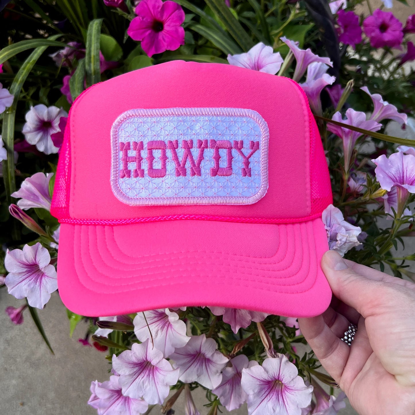 Embroidered Patches - HOWDY White