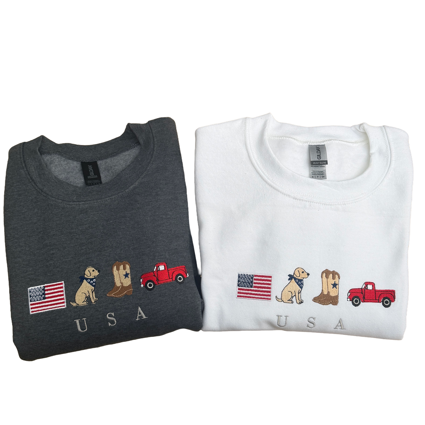 Embroidered Sweatshirt - Small Town USA