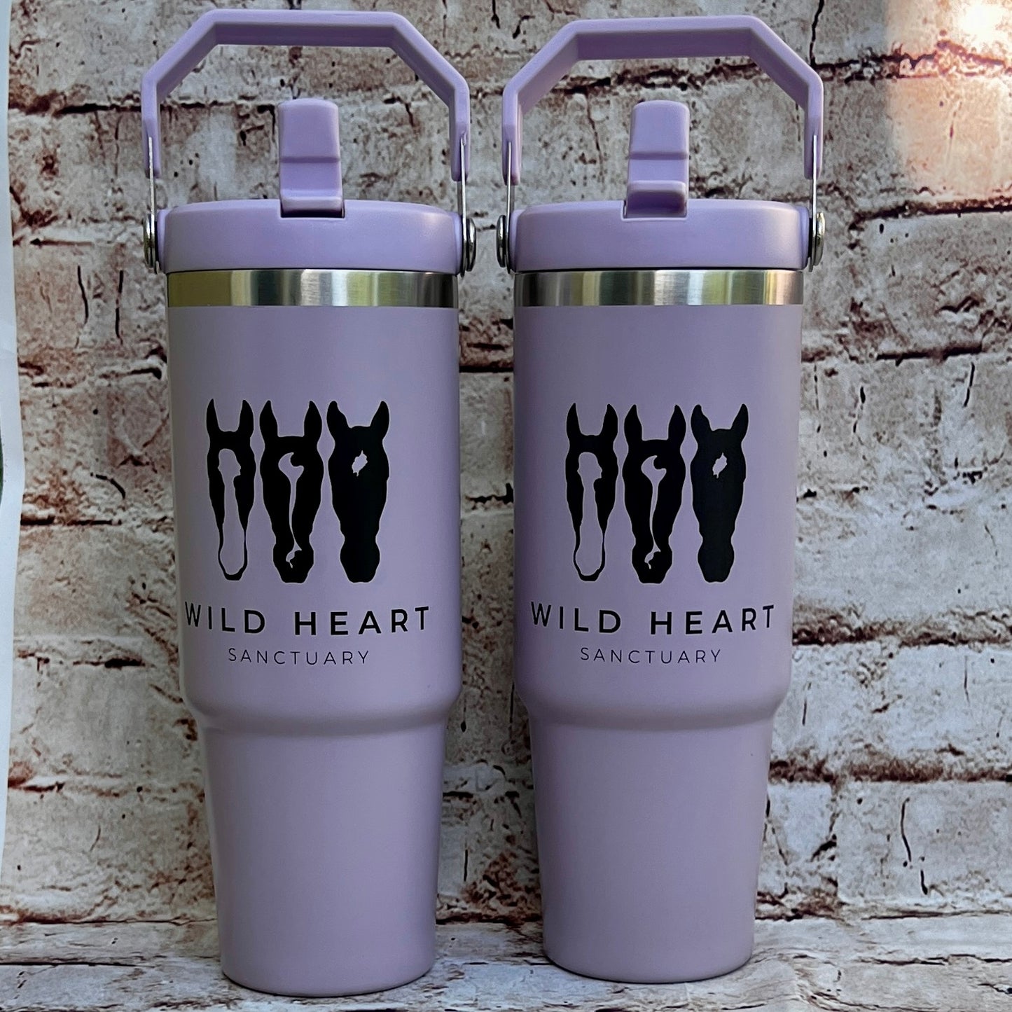 Yoga Traveler Tumbler 30 oz- Wild Heart Sanctuary Logo