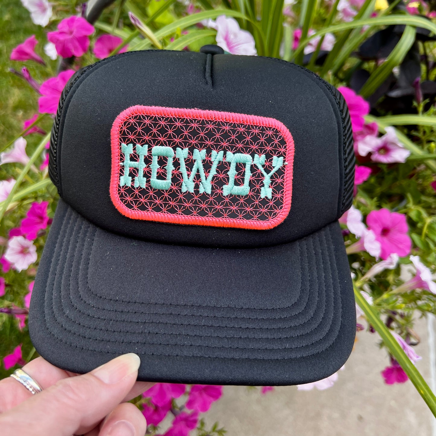 Embroidered Hats- Howdy Patch Hat