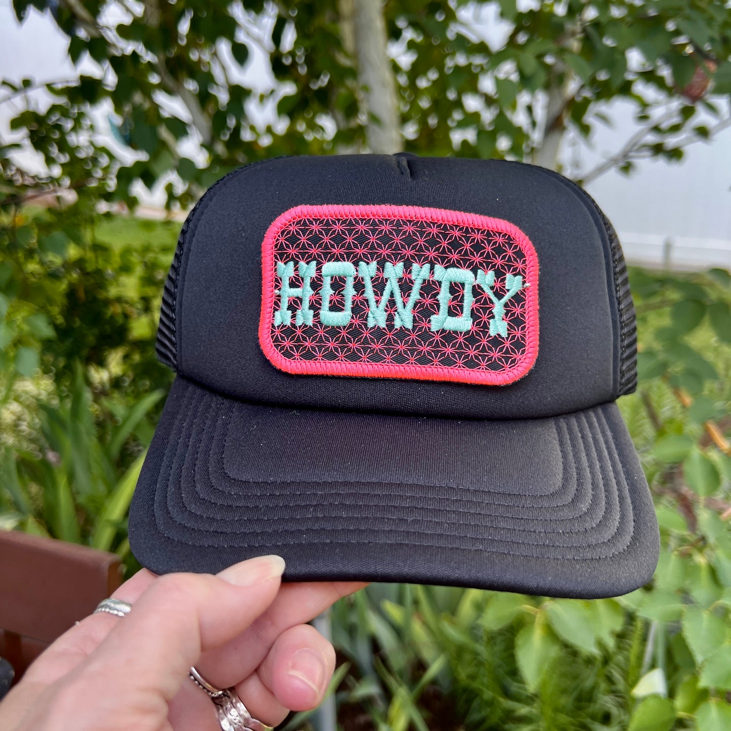 Embroidered Hats- Howdy Patch Hat