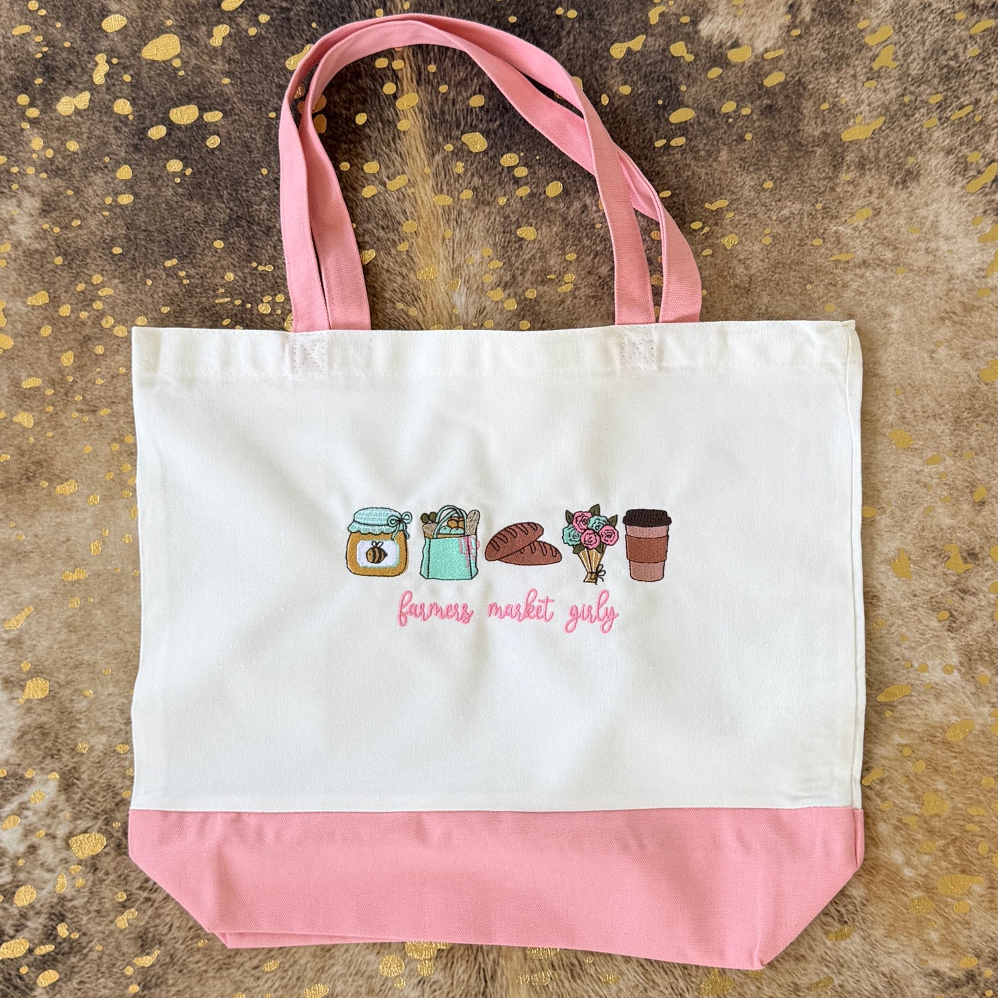 Tote Bags - Farmers market girly honey & Sourdough