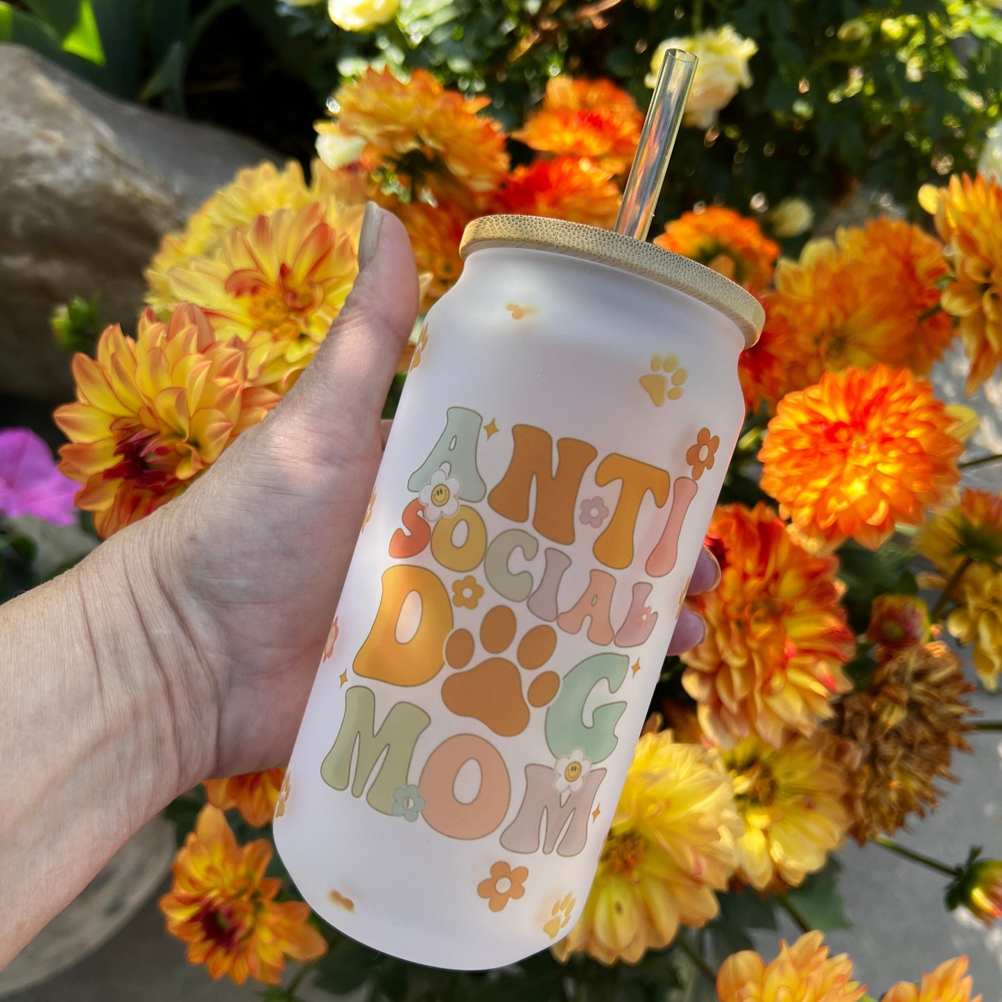 Glass Can- Anti Social Dog Mom