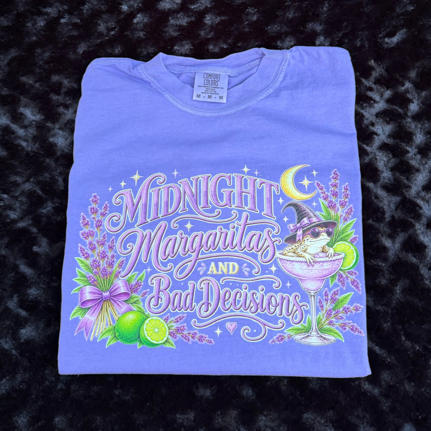 Comfort Colors shirt - Midnight Margarita's & Bad Decisions