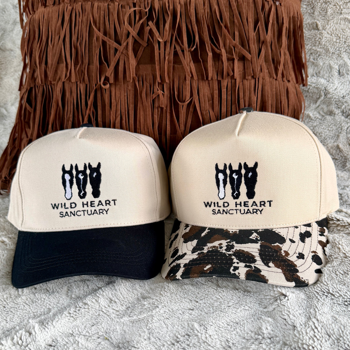 Embroidered Hats- Wild Heart Sanctuary Vintage Animal Trucker Hat