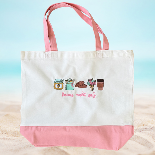 Tote Bags - Farmers market girly honey & Sourdough