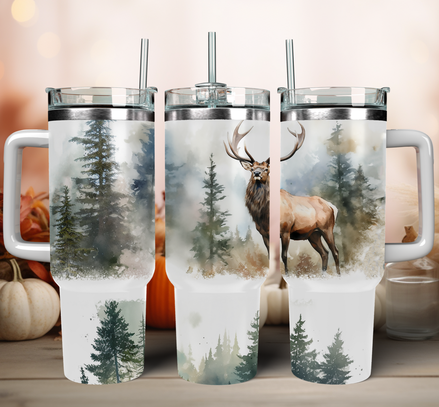 Traveler Tumbler 40 oz- Wild Elk Mountains