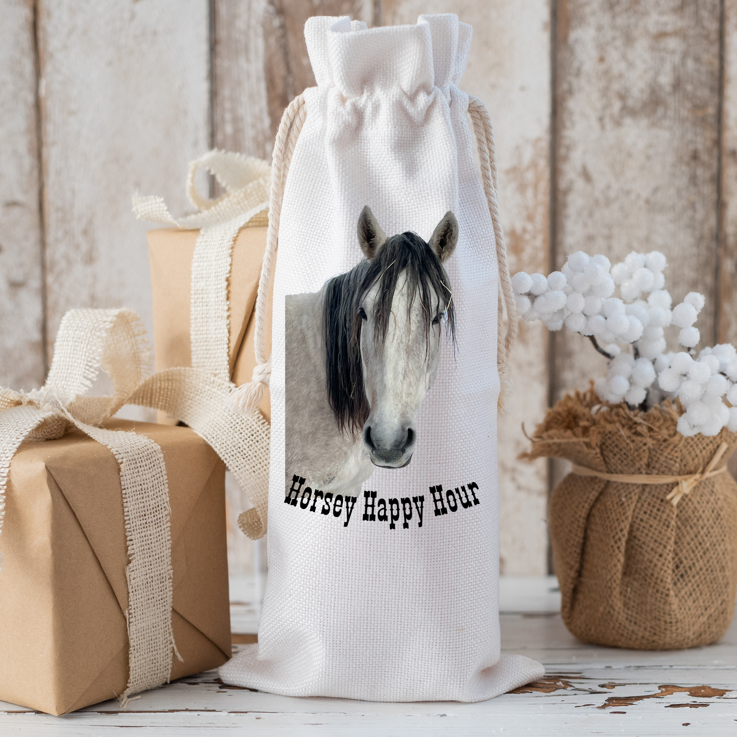 Horse Happy Hour Wine bag- Horses -Wild Heart Sanctuary