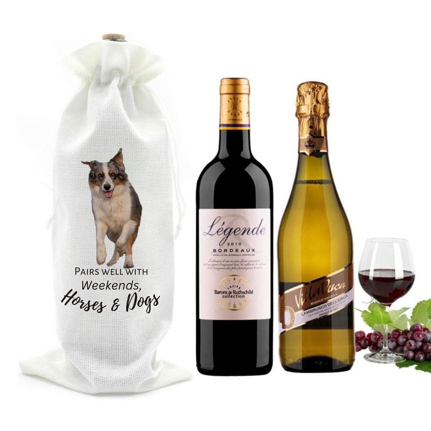 Horse Happy Hour Wine bag- Horses -Wild Heart Sanctuary