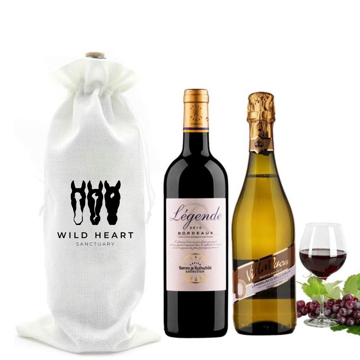 Horse Happy Hour Wine bag- Horses -Wild Heart Sanctuary