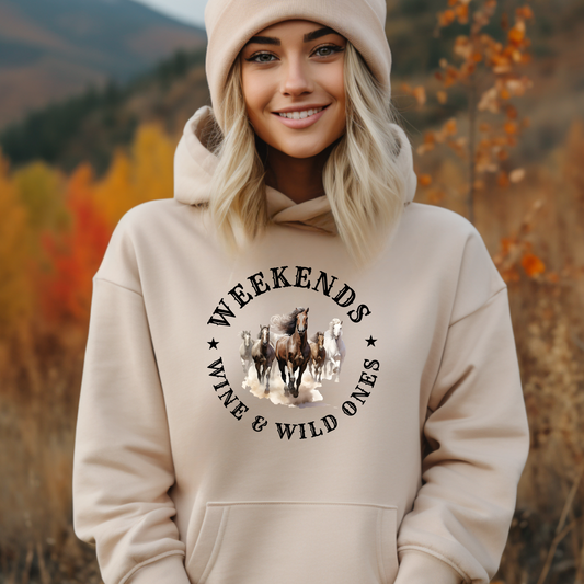 Sweatshirt or Tshirt-  Weekends, Wine & Wild Ones Wild Heart Sanctuary