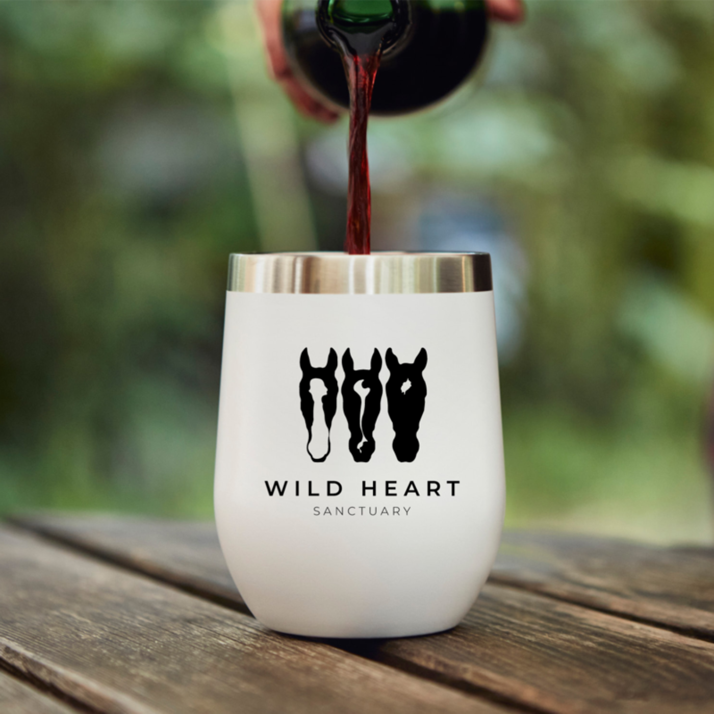 Horse Happy Hour Wine Tumbler- Wild Ones -Wild Heart Sanctuary