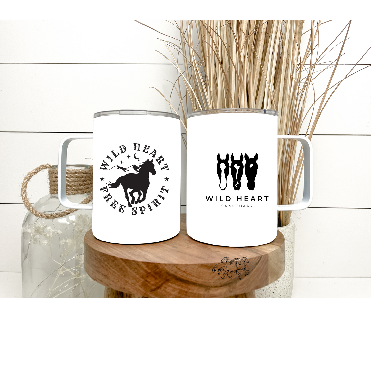 Coffee Cup - Wild Heart Sanctuary Logo