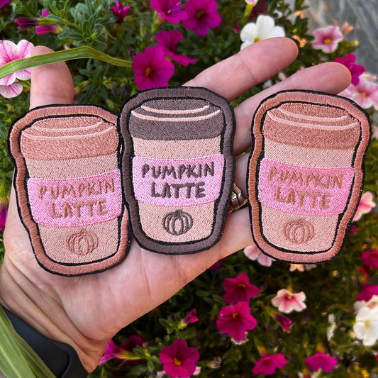 Embroidered Patches - Coffee Pumpkin Latte