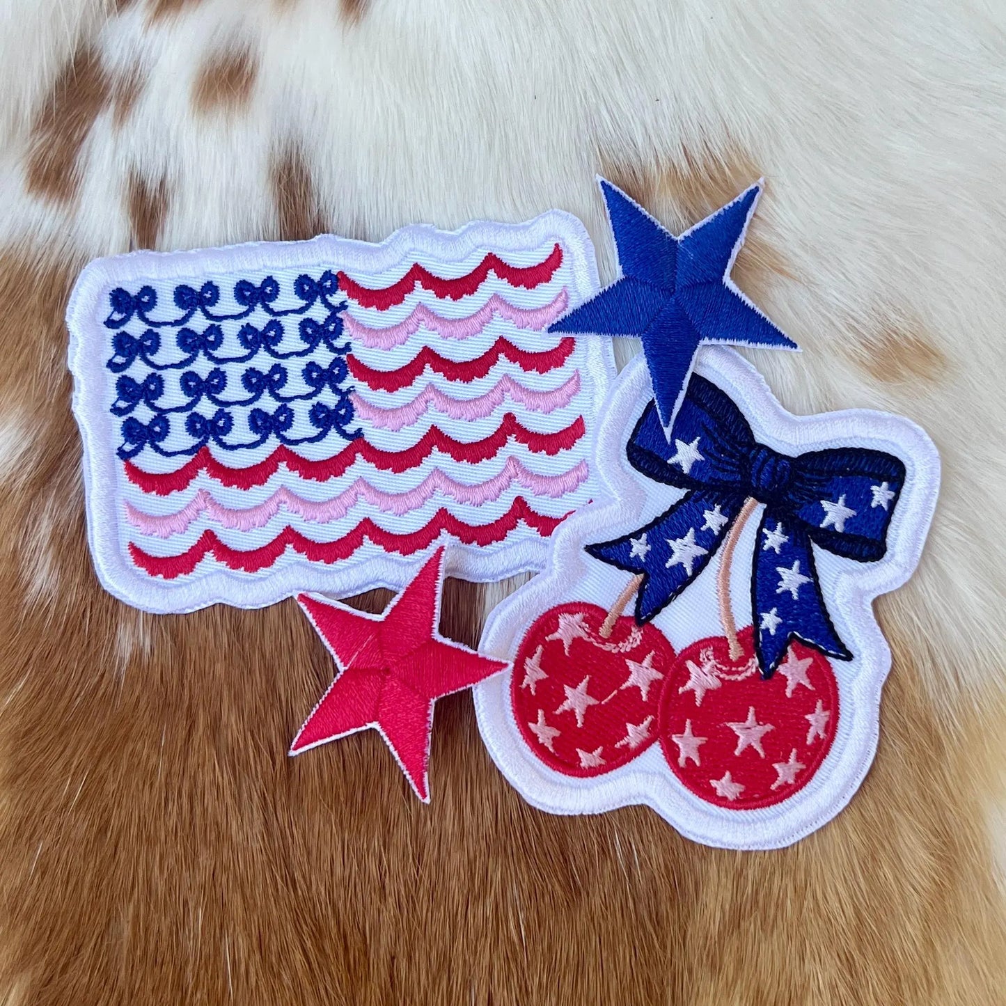 Embroidered Patches - American Scallop & Bow Flag