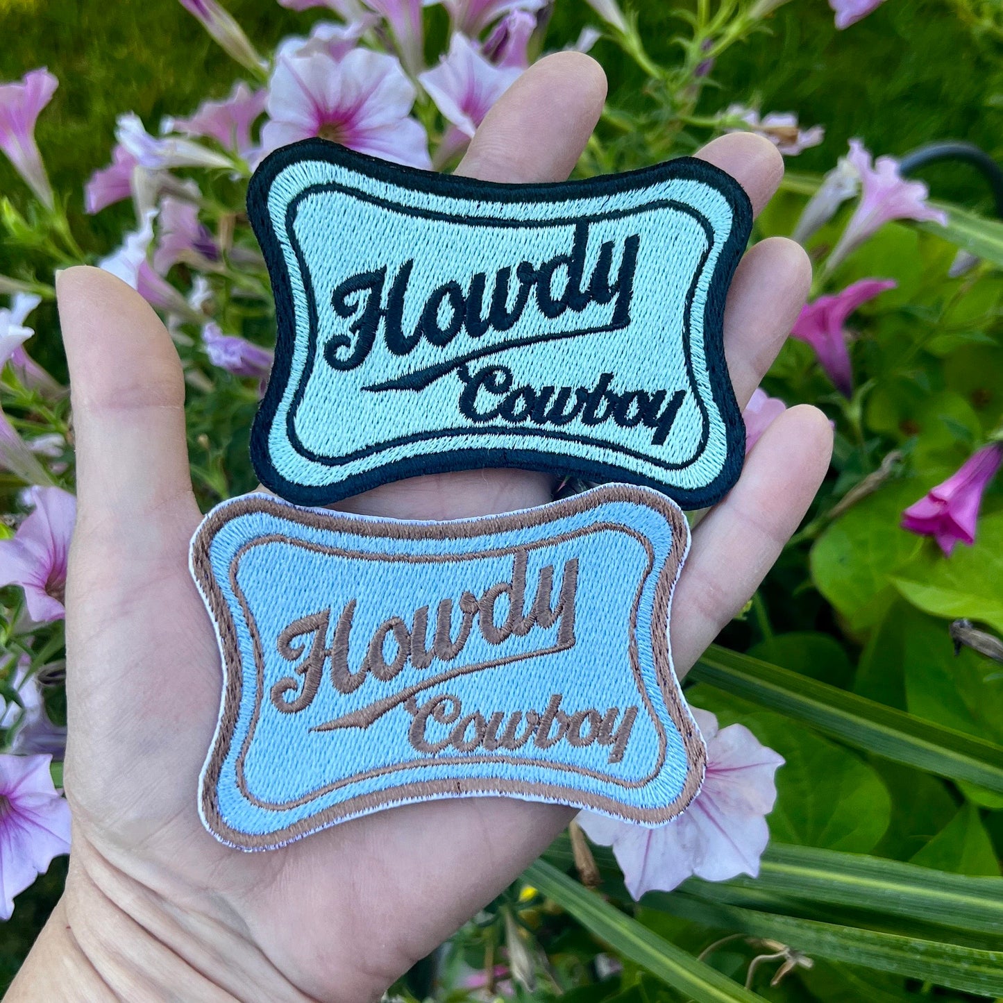 Embroidered Patches - Howdy Cowboy