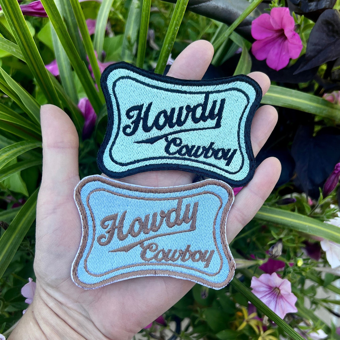 Embroidered Patches - Howdy Cowboy