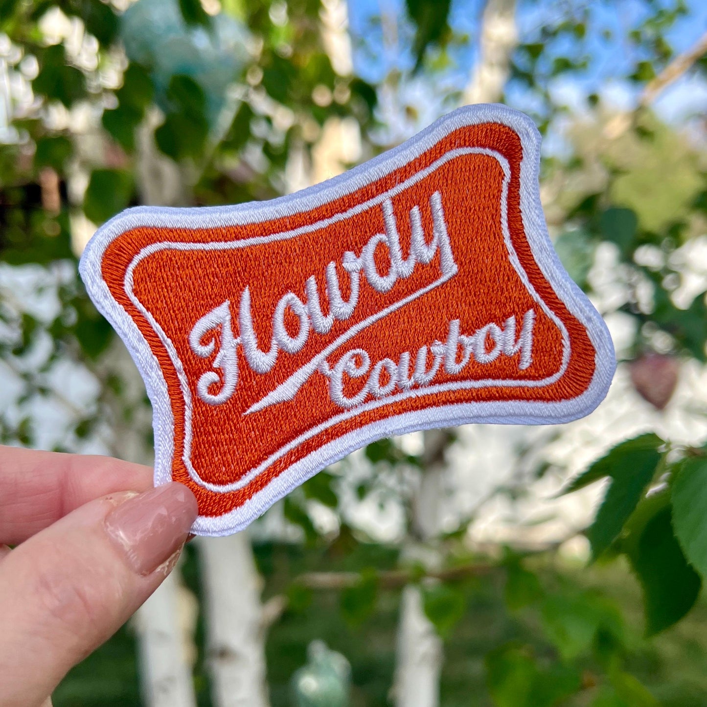 Embroidered Patches - Howdy Cowboy
