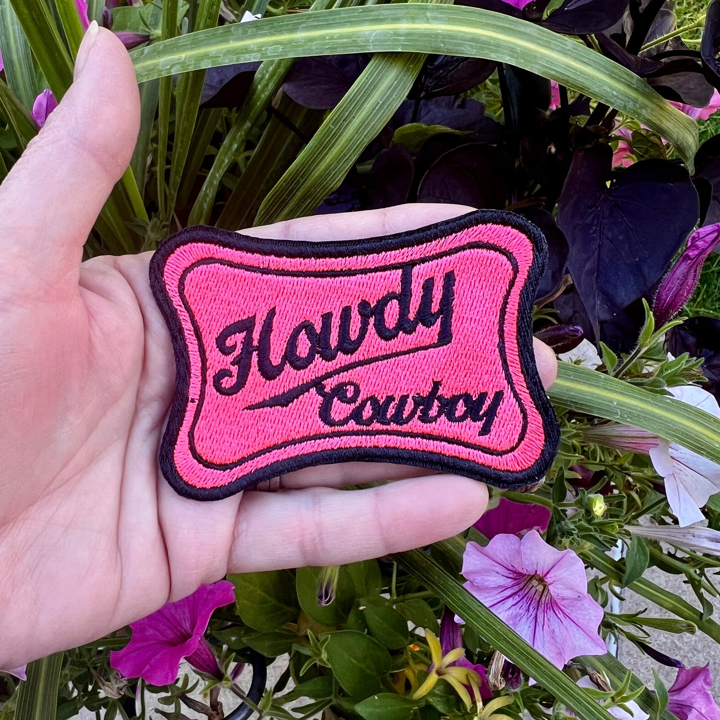 Embroidered Patches - Howdy Cowboy
