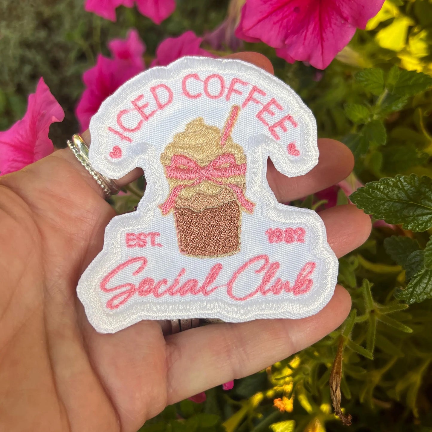 Embroidered Patches - Iced Coffee Social Club