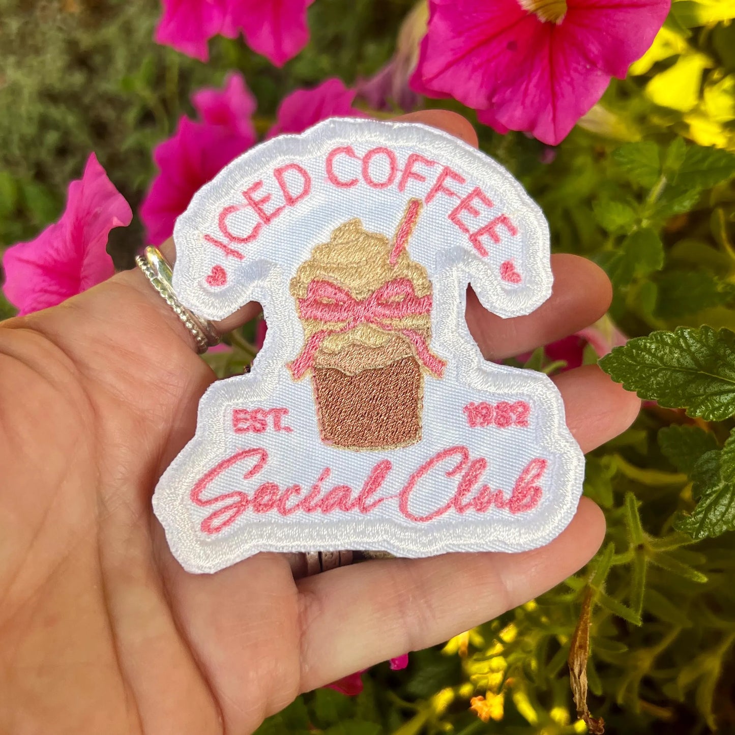 Embroidered Patches - Iced Coffee Social Club