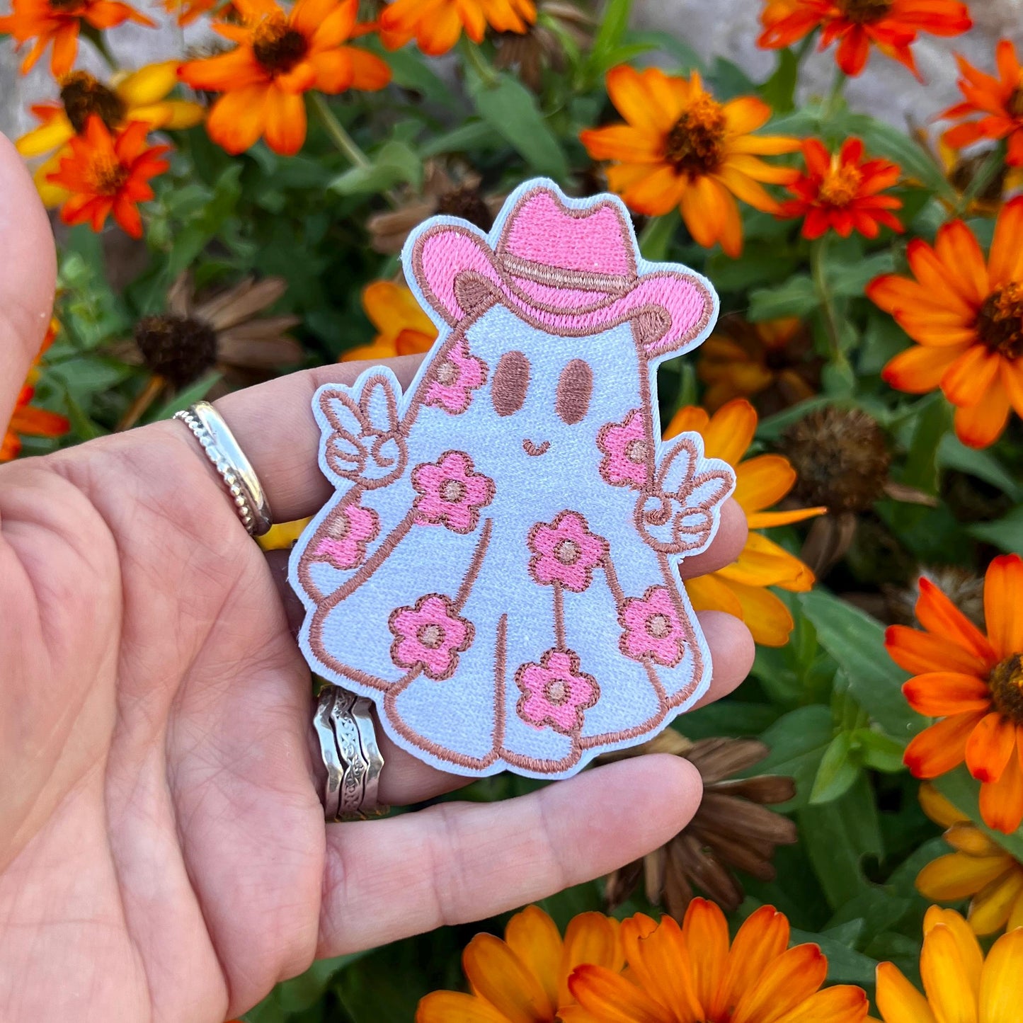 Embroidered Patches - Cow Ghoul patches Hat Patch