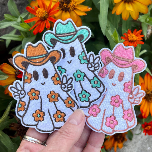 Embroidered Patches - Cow Ghoul patches Hat Patch