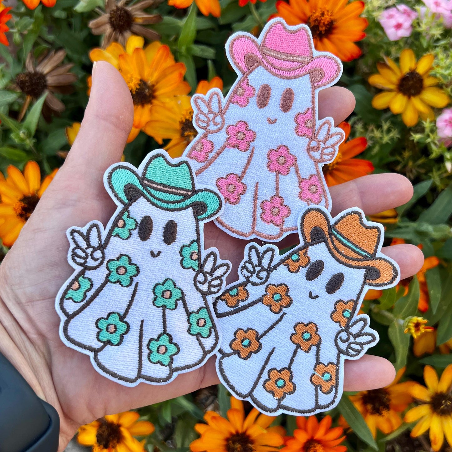 Embroidered Patches - Cow Ghoul patches Hat Patch