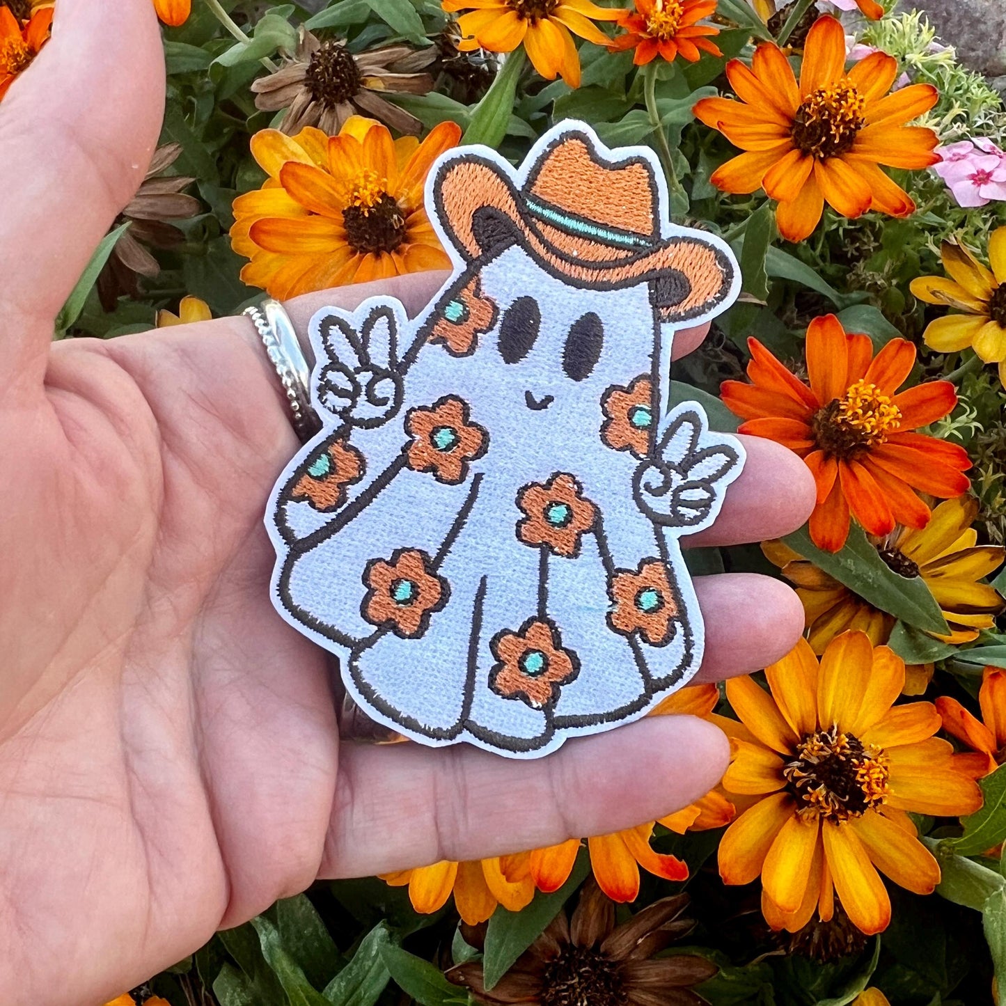 Embroidered Patches - Cow Ghoul patches Hat Patch