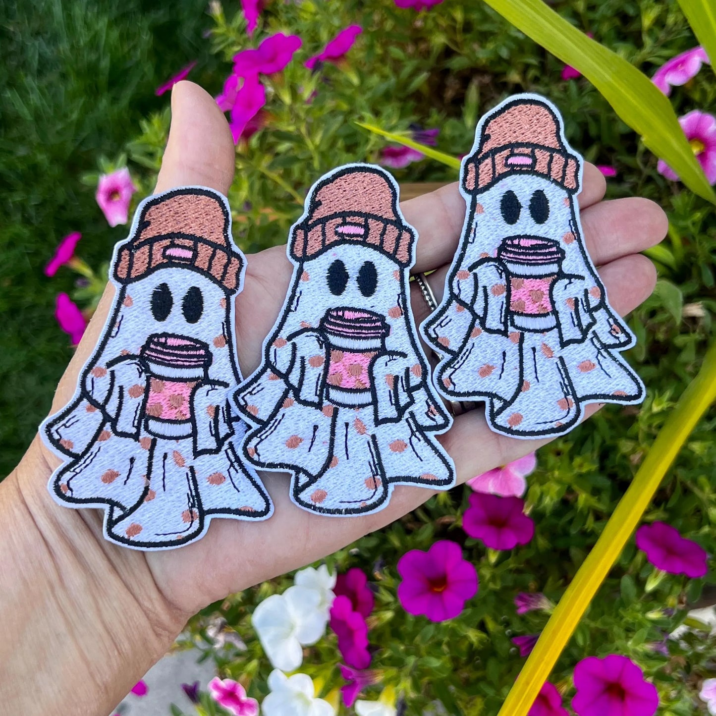 Embroidered Patches - Coffee Ghoul patch
