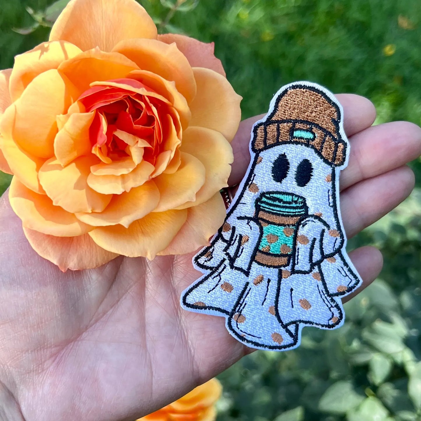 Embroidered Patches - Coffee Ghoul patch