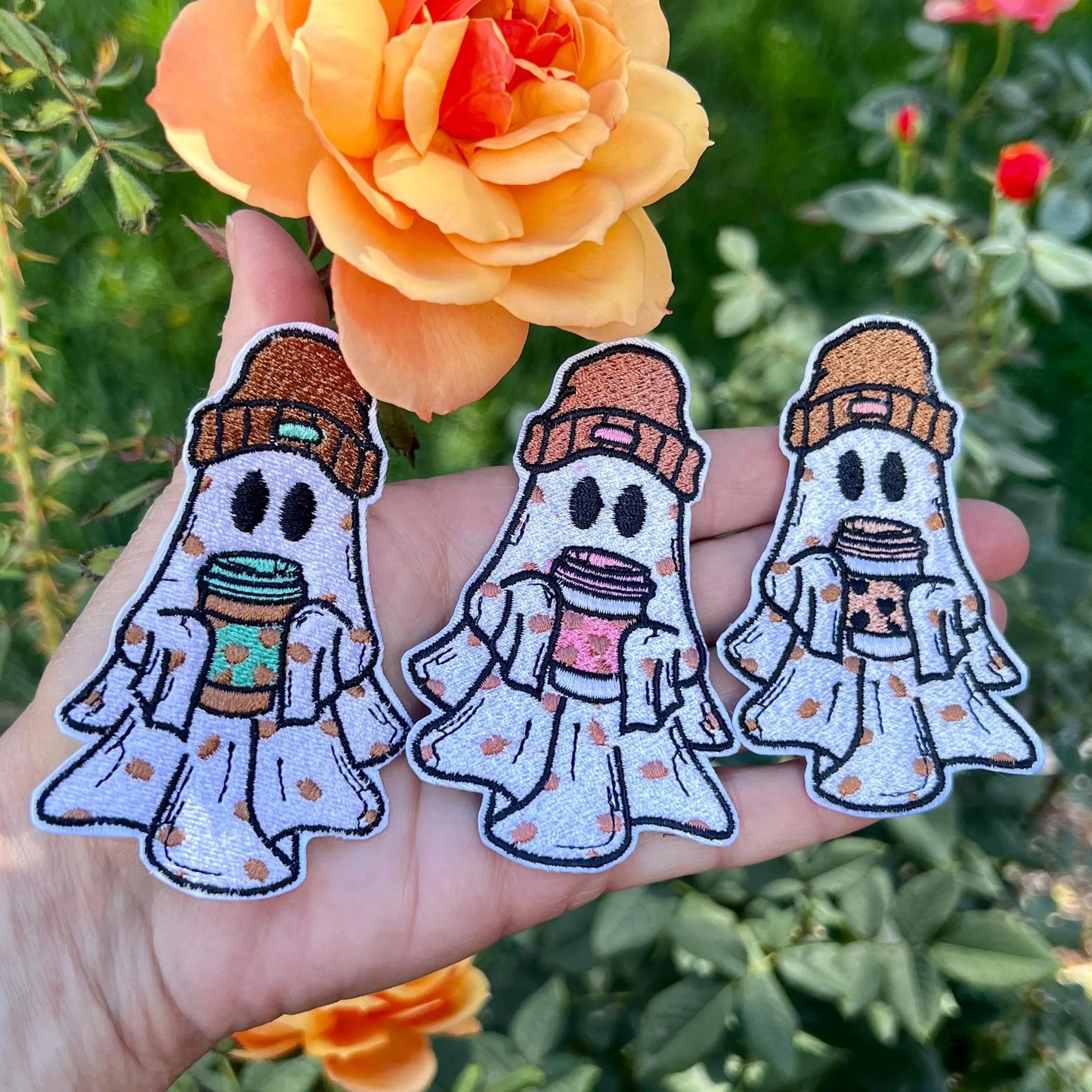 Embroidered Patches - Coffee Ghoul patch