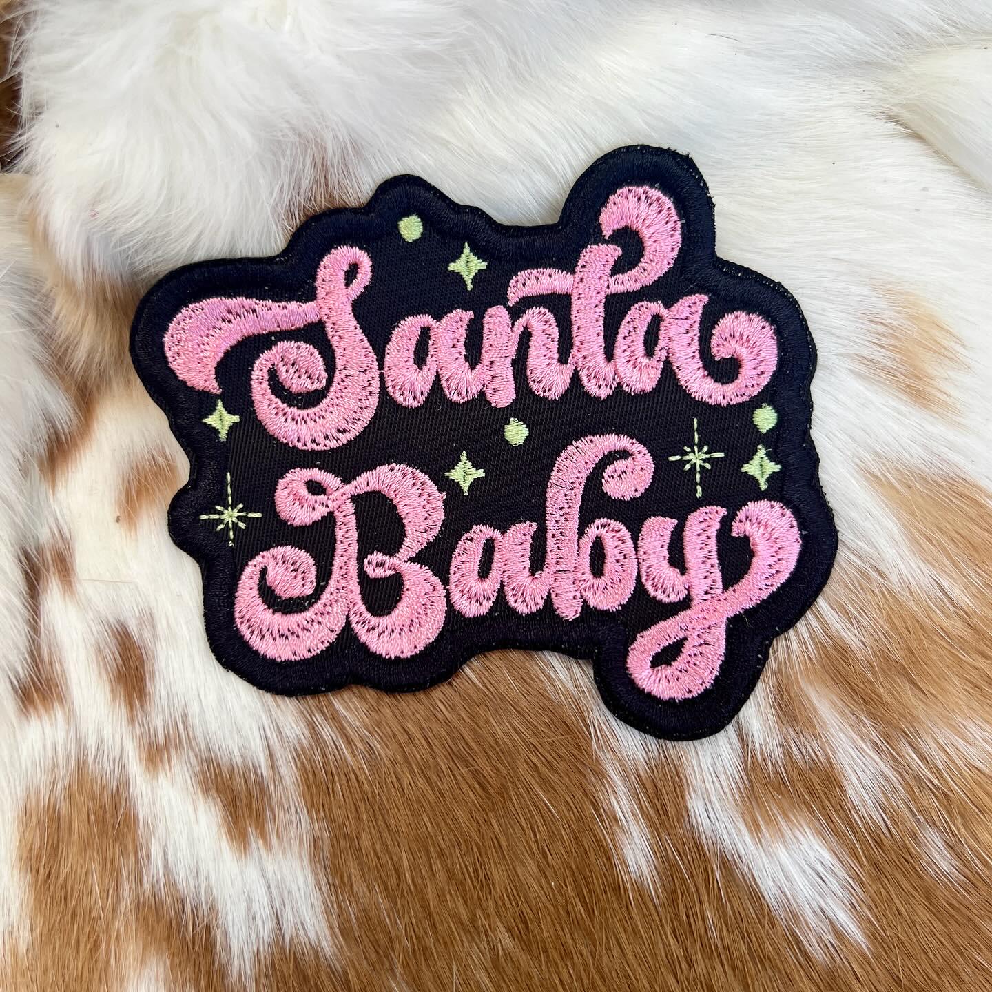 Embroidered Patches - Santa Baby