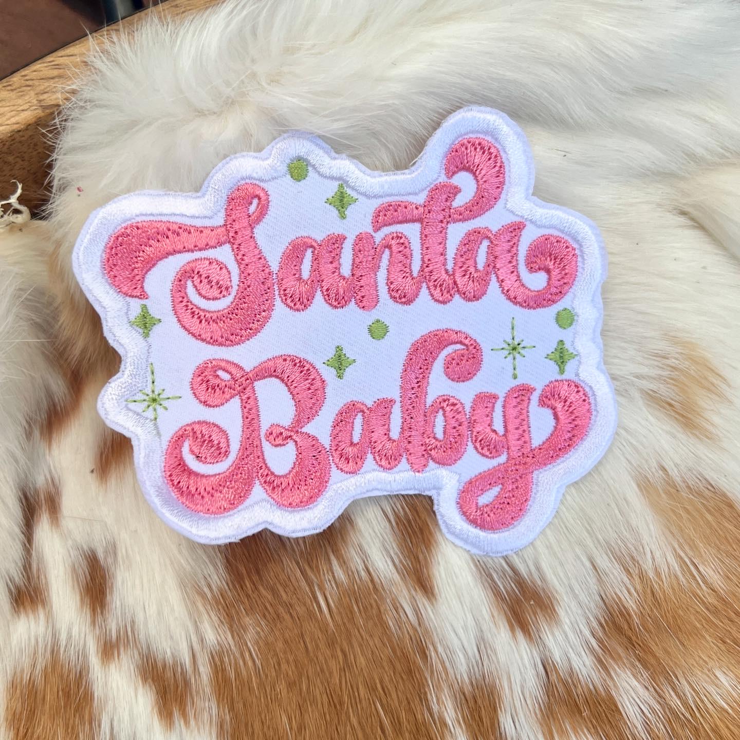 Embroidered Patches - Santa Baby
