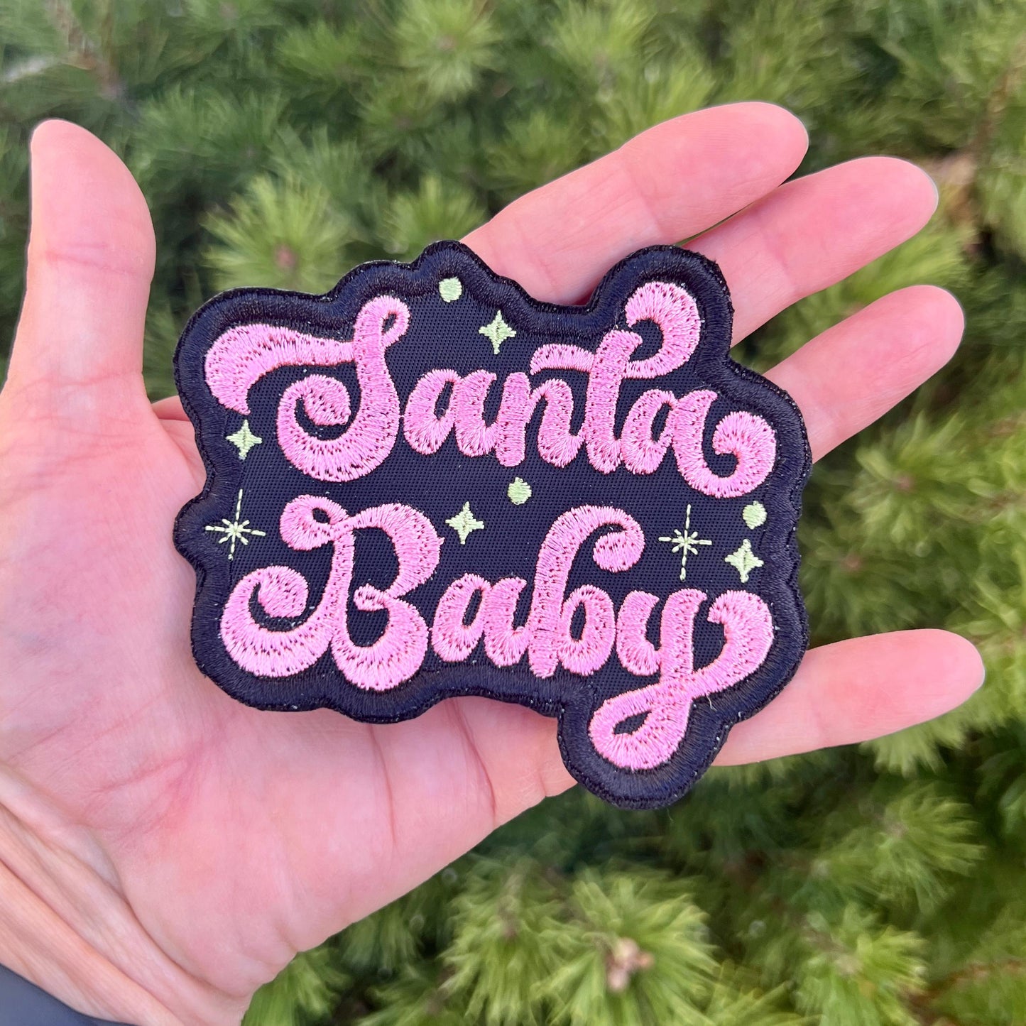 Embroidered Patches - Santa Baby