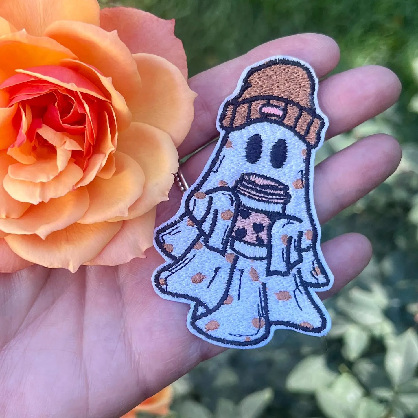 Embroidered Patches - Coffee Ghoul patch