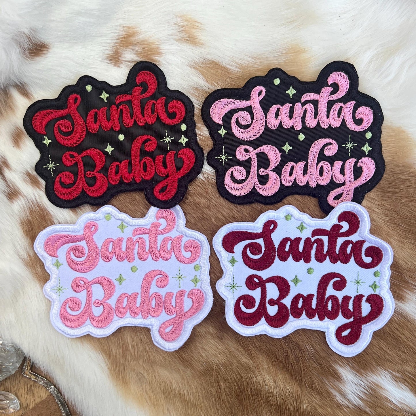 Embroidered Patches - Santa Baby
