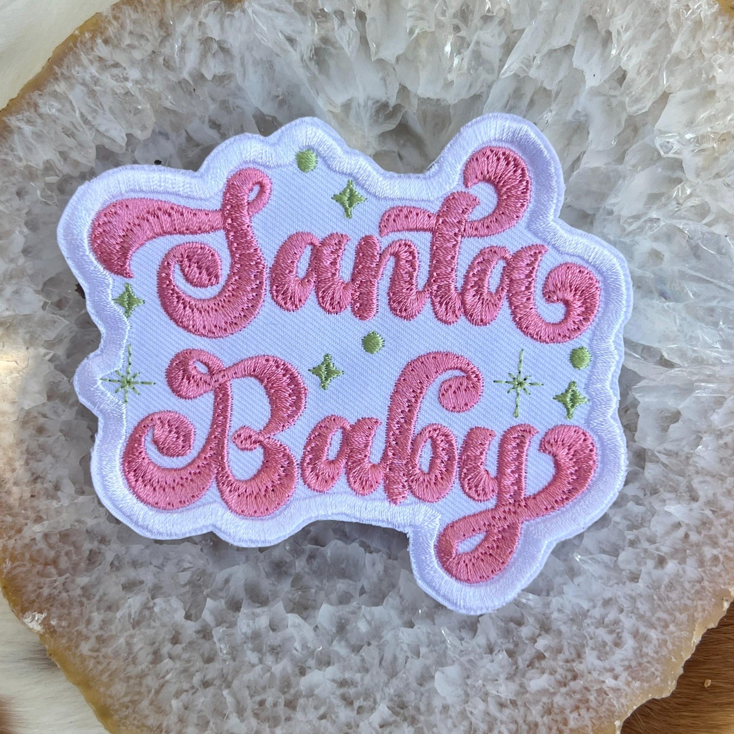 Embroidered Patches - Santa Baby
