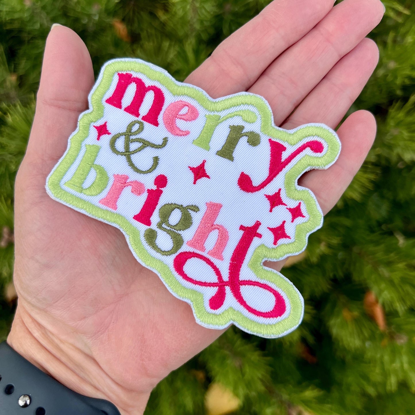 Embroidered Patches - Merry & Bright