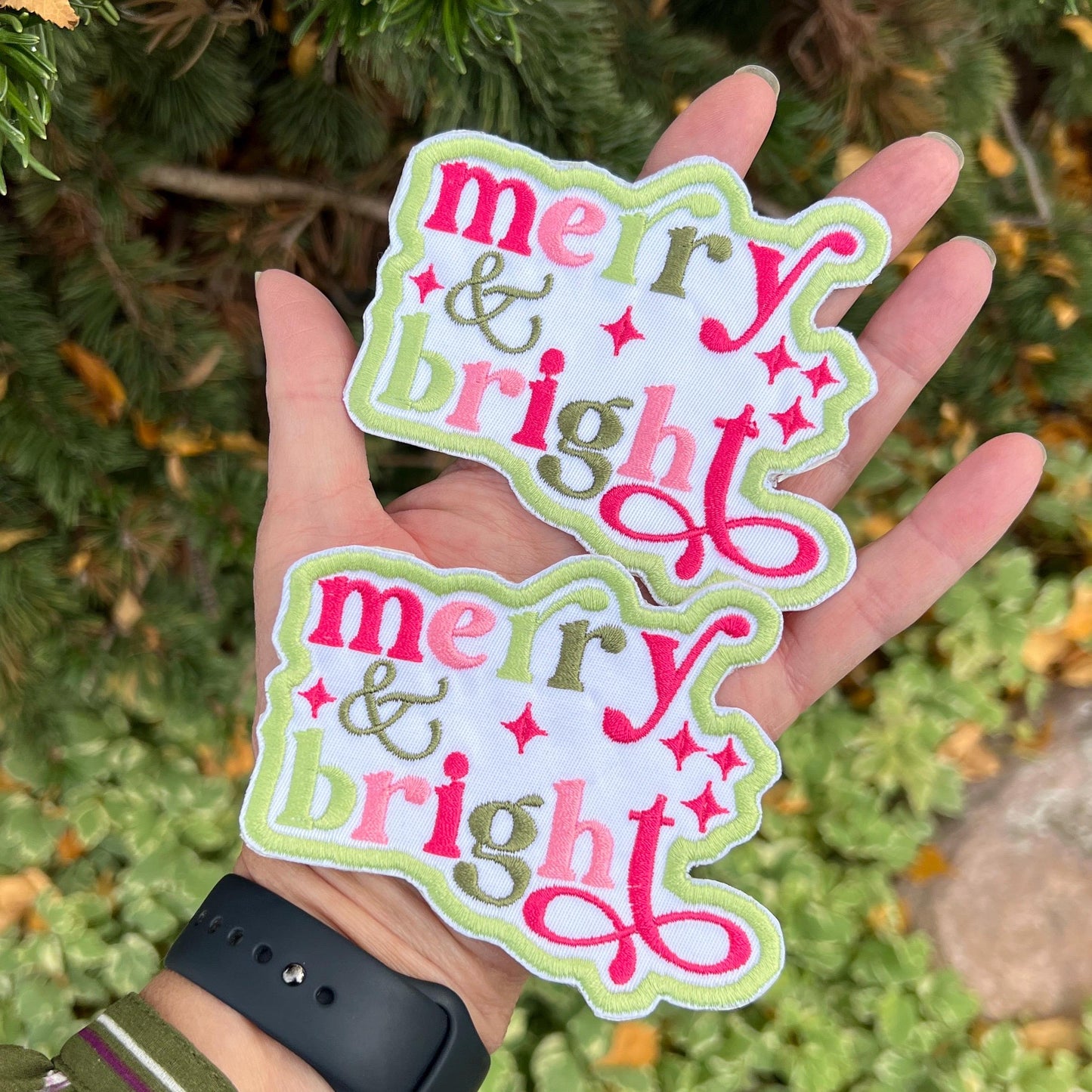 Embroidered Patches - Merry & Bright