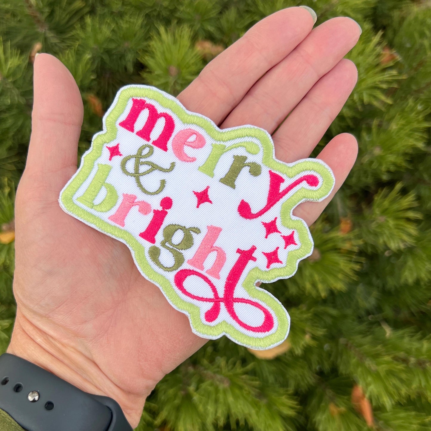 Embroidered Patches - Merry & Bright