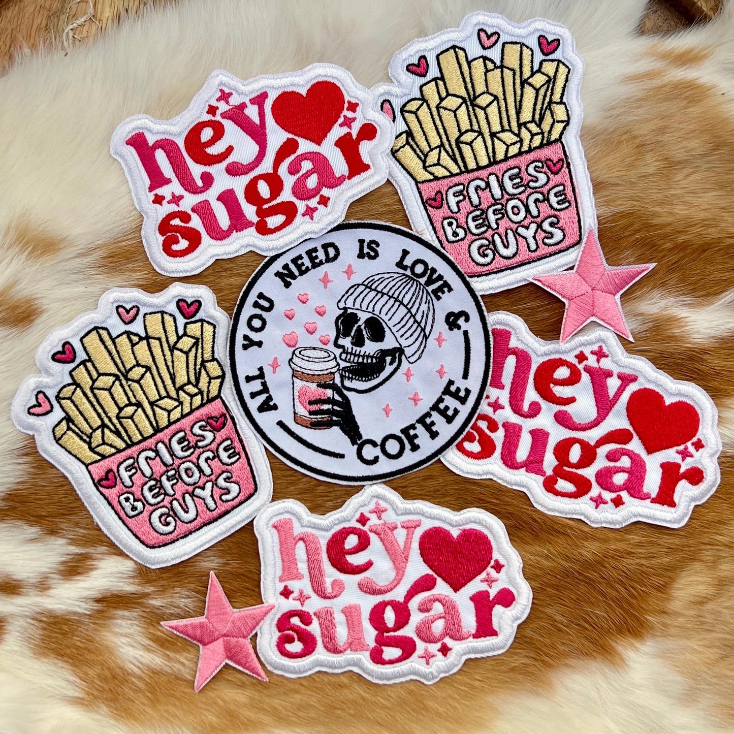 Embroidered Patches - Hey Sugar