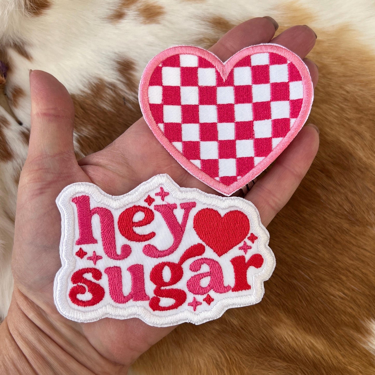 Embroidered Patches - Hey Sugar