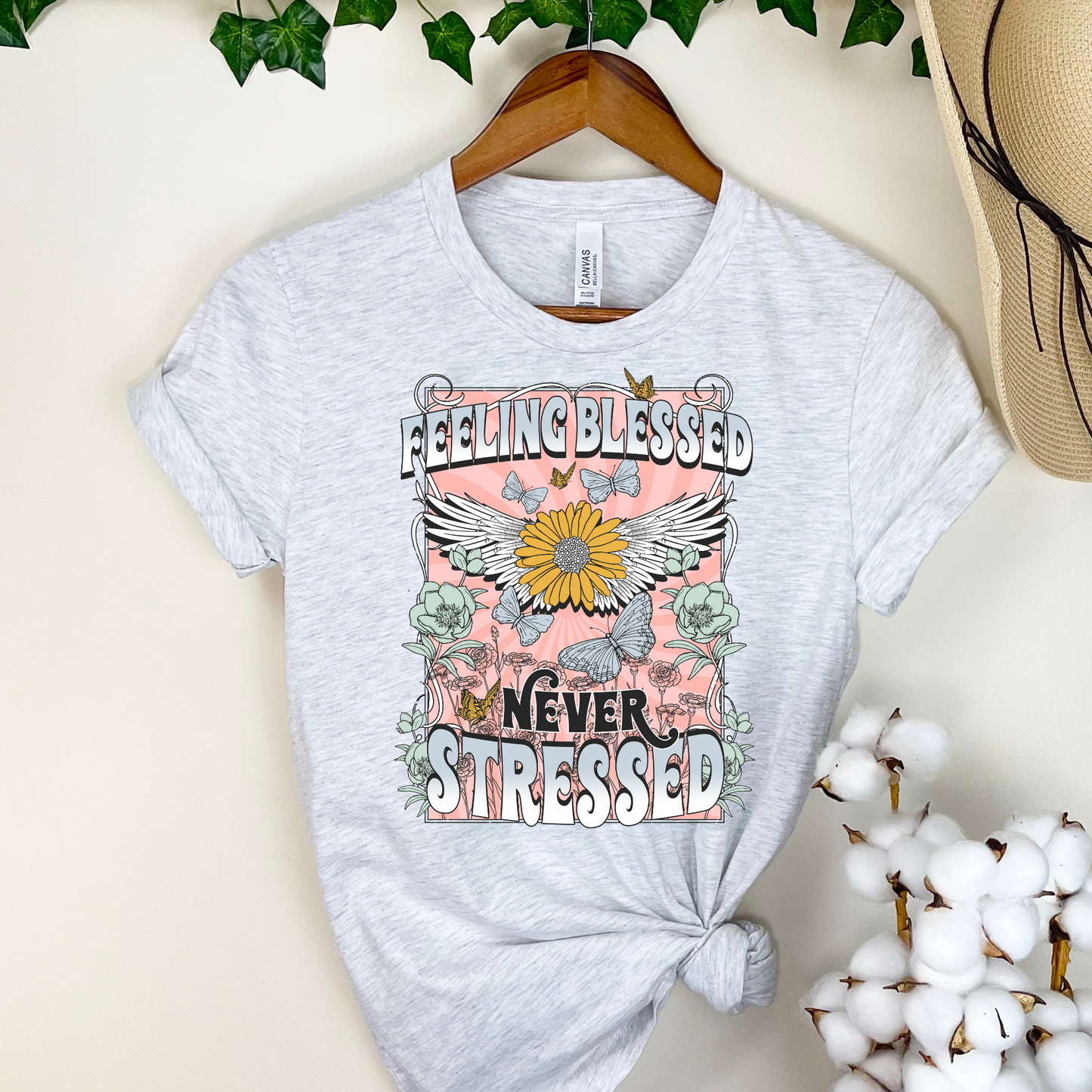 Teeshirt- Feeling Blessed Never Stressed