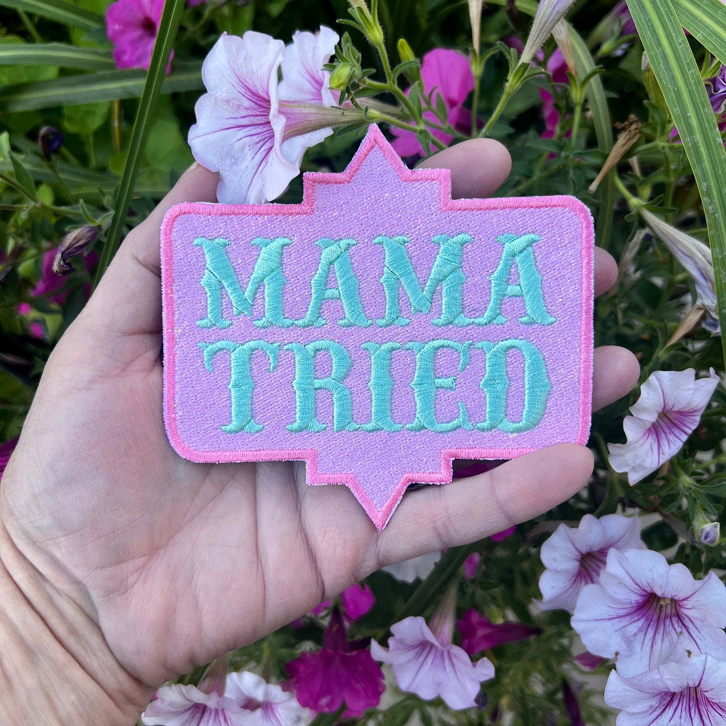 Embroidered Patches - Mama Tried
