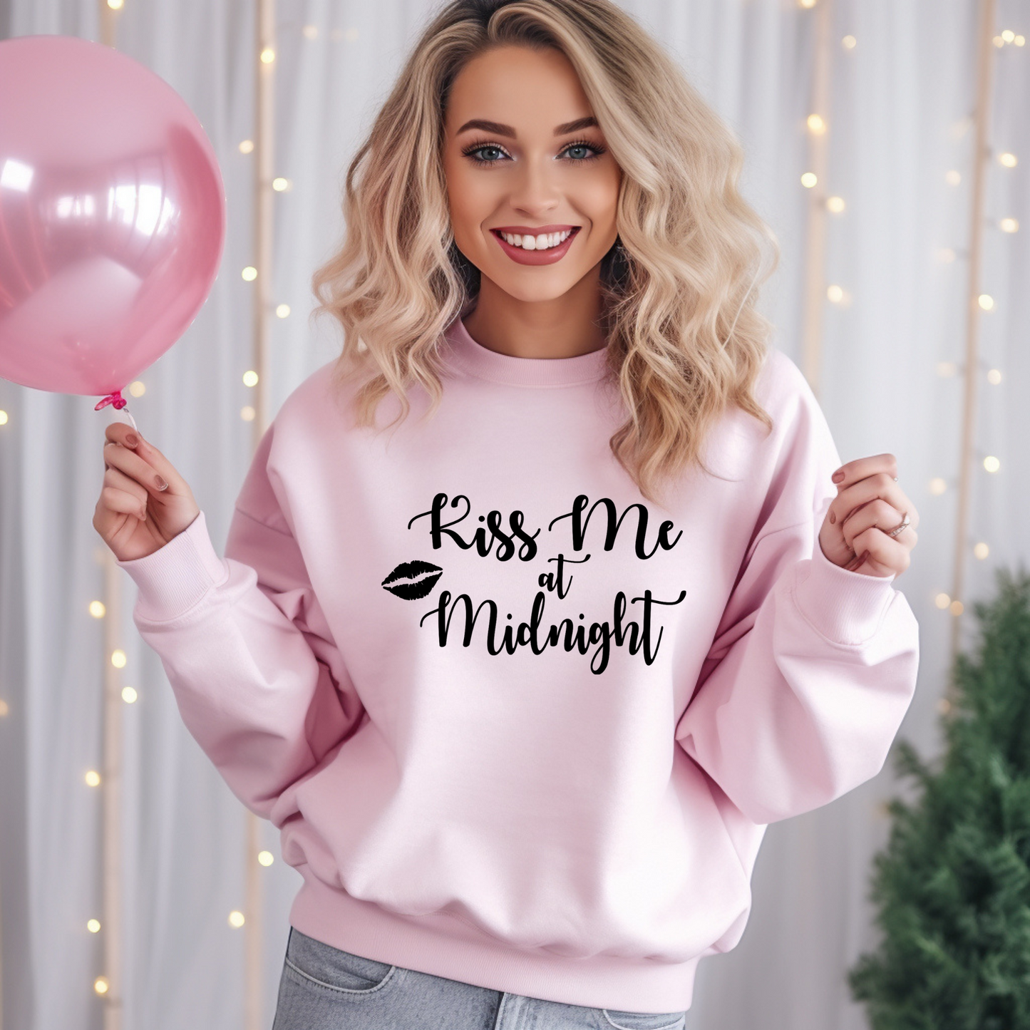 Teeshirt or Sweatshirt- Kiss me at Midnight