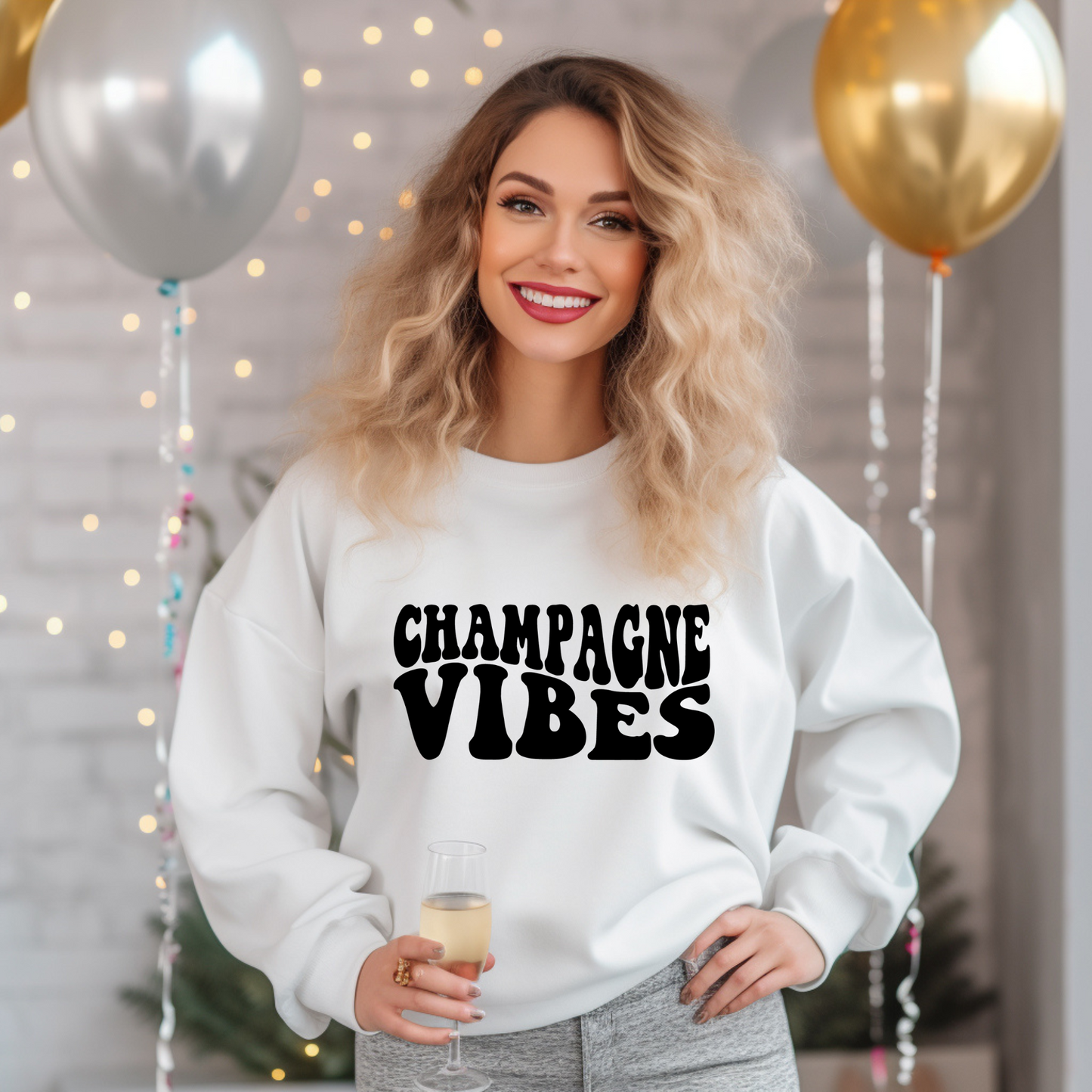 Teeshirt or Sweatshirt- Champagne Vibes